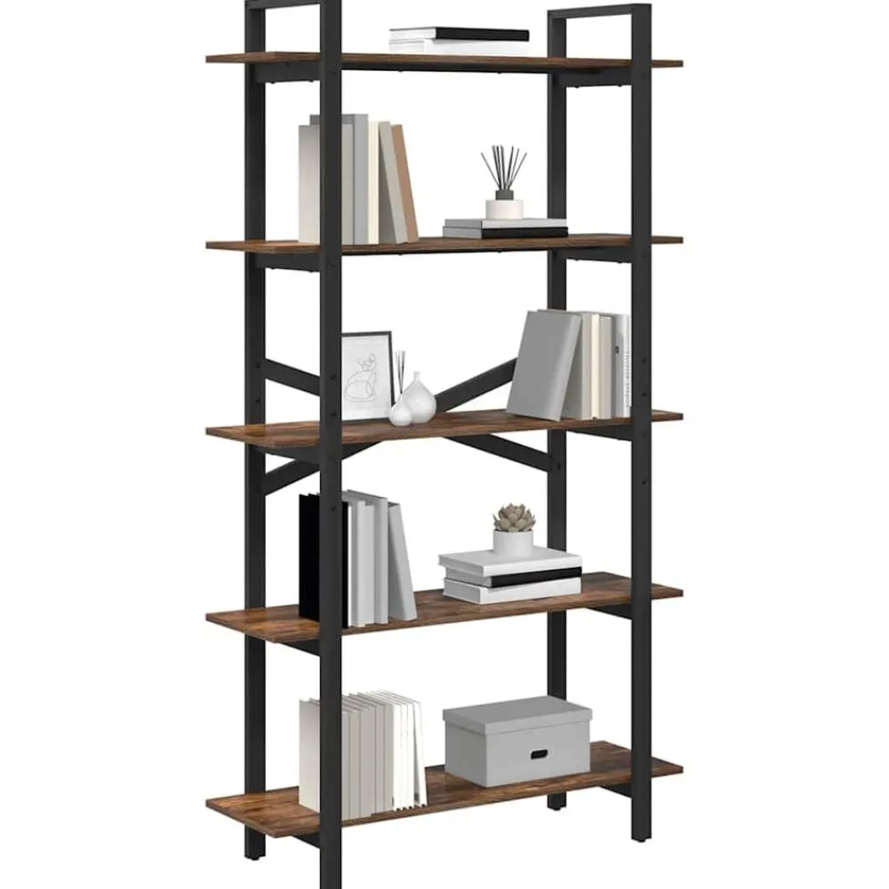 Boekenkast 100 x 33,5 x 178 cm Bewerkt hout>vidaXL