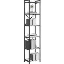 Boekenkasten & Wandplanken*vidaXL Boekenkast 40 x 30 x 189,5 cm Bewerkt hout Grijs sonoma