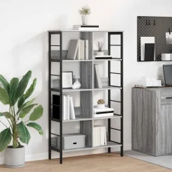 Boekenkast 82 x 32 x 144,5 cm Bewerkt hout>vidaXL New