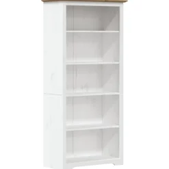 Boekenkasten & Wandplanken*vidaXL Boekenkast 5-laags BODO 82x40x173 cm massief grenenhout Bruin