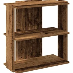 Boekenkast 3-laags 60x30x60 cm bewerkt hout kleur>vidaXL