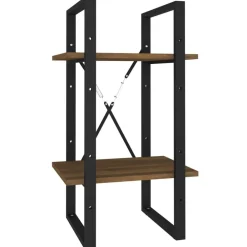 Boekenkast 2-laags 40x30x70 cm bewerkt hout>vidaXL Discount