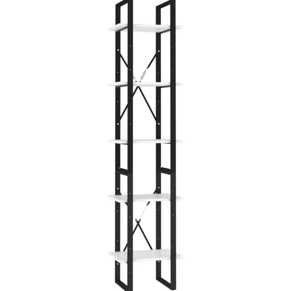 Boekenkast met 5 schappen 40x30x175 cm bewerkt hout>vidaXL Best