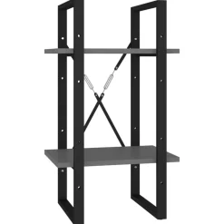 Boekenkast met 2 schappen 40x30x70 cm bewerkt hout>vidaXL Sale