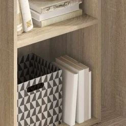 Boekenkasten & Wandplanken*vidaXL Boekenkast met 2 schappen 40x30x76,5 cm bewerkt hout sonoma eik Sonoma eiken
