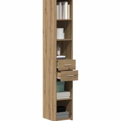 Boekenkast met lade Artisan Eiken 30 x 42.4 x 185.2 cm><noscript><img width=
