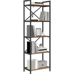 Boekenkasten & Wandplanken*vidaXL Boekenkast 56 x 34 x 171 cm Bewerkt hout Oud hout