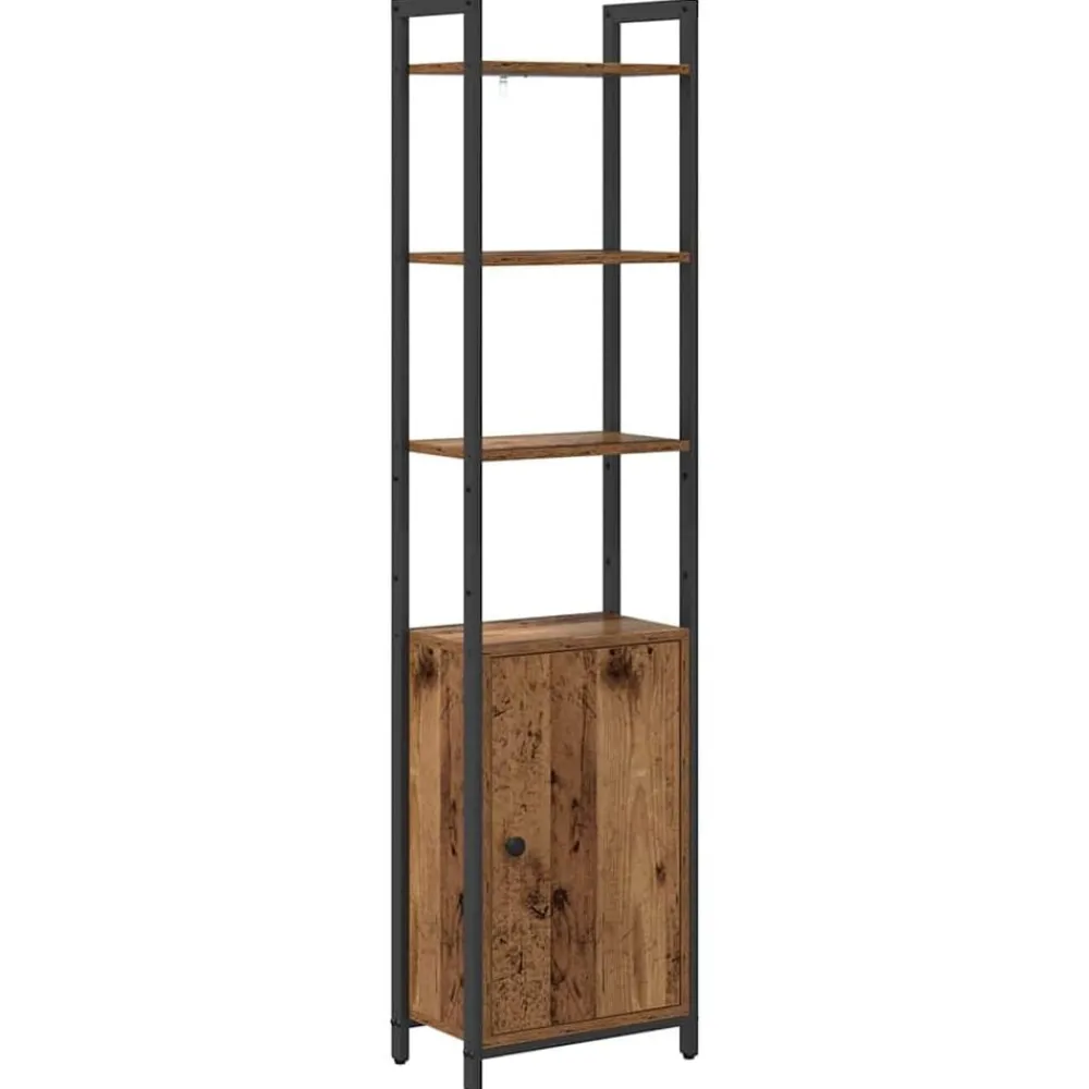 Boekenkasten & Wandplanken*vidaXL Boekenkast 40 x 24 x 161 cm Bewerkt hout Oud hout