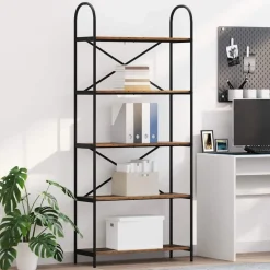 Boekenkasten & Wandplanken*vidaXL Boekenkast Oudhout 80 x 30 x 183 cm Bewerkt hout Oud hout