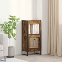 Boekenkasten & Wandplanken*vidaXL Boekenkast Rook Eik 80 x 30 x 155 cm Bewerkt hout Gerookt eiken