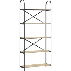 Boekenkasten & Wandplanken*vidaXL Boekenkast 80 x 30 x 183 cm Bewerkt hout Sonoma eiken