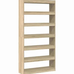 Boekenkasten & Wandplanken*vidaXL Boekenkast 100 x 30 x 198 cm Bewerkt hout Sonoma eiken