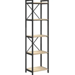 Boekenkasten & Wandplanken*vidaXL Boekenkast 40 x 30 x 155 cm Bewerkt hout Sonoma eiken