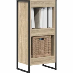 Boekenkasten & Wandplanken*vidaXL Boekenkast Sonoma 80 x 30 x 155 cm Bewerkt hout Sonoma eiken