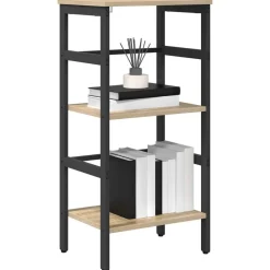 Boekenkasten & Wandplanken*vidaXL Boekenkast 40 x 29,5 x 81 cm Bewerkt hout Sonoma eiken
