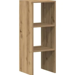 Boekenkast stapelbaar 30x30x80 cm bewerkt hout artisanaal eiken>vidaXL Discount