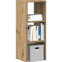 Boekenkast stapelbaar 30x30x80 cm bewerkt hout artisanaal eiken>vidaXL Discount