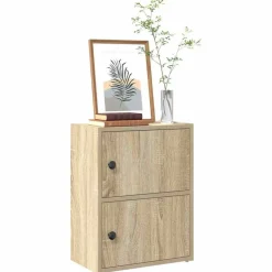 Boekenkasten & Wandplanken*vidaXL Boekenkast 40x24x52 cm bewerkt hout kleurig Sonoma eiken