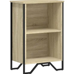 Boekenkasten & Wandplanken*vidaXL Boekenkast 50x31x74,5 cm bewerkt hout kleurig Sonoma eiken