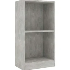 Boekenkasten & Wandplanken*vidaXL Boekenkast 40x24x75 cm bewerkt hout Betongrijs