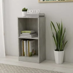 Boekenkasten & Wandplanken*vidaXL Boekenkast 40x24x75 cm bewerkt hout Betongrijs