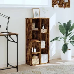 Boekenkast 50x25x105 cm bewerkt hout kleurig><noscript><img width=