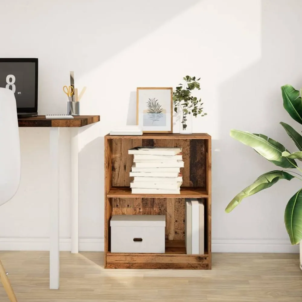 Boekenkast 60x24x76 cm bewerkt hout kleurig>vidaXL Online