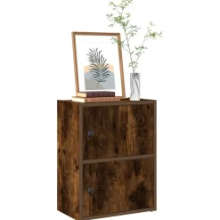 Boekenkast 40x24x52 cm bewerkt hout kleurig>vidaXL Clearance