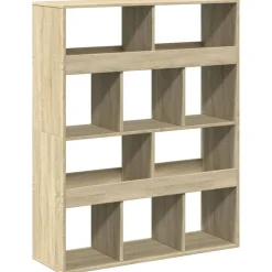 Boekenkast 100x33x125,5 cm bewerkt hout kleurig>vidaXL New