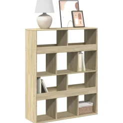 Boekenkast 100x33x125,5 cm bewerkt hout kleurig>vidaXL New