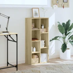 Boekenkast 50x25x105 cm bewerkt hout kleurig><noscript><img width=