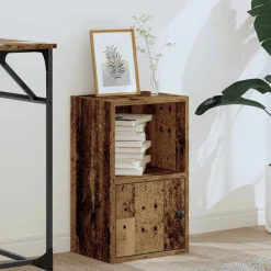 Boekenkast 31x24x52 cm bewerkt hout kleurig><noscript><img width=
