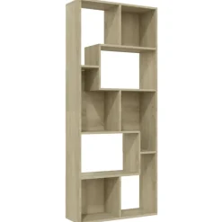 Boekenkasten & Wandplanken*vidaXL Boekenkast 67x24x161 cm bewerkt hout kleurig Sonoma eiken