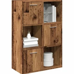 Boekenkast 60,5x30x90 cm bewerkt hout kleurig>vidaXL Hot