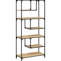 Boekenkasten & Wandplanken*vidaXL Boekenkast 81x36x176 cm bewerkt hout kleurig Sonoma eiken