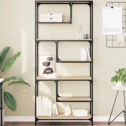 Boekenkasten & Wandplanken*vidaXL Boekenkast 81x36x176 cm bewerkt hout kleurig Sonoma eiken