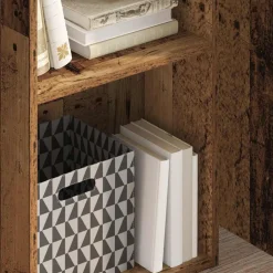 Boekenkasten & Wandplanken*vidaXL Boekenkast 40x30x77 cm bewerkt hout kleurig Oud hout