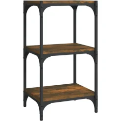 Boekenkast 40x33x70,5 cm bewerkt hout en staal>vidaXL Sale