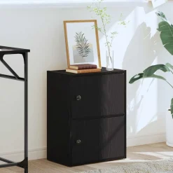 Boekenkast 40x24x52 cm bewerkt hout eikenkleurig><noscript><img width=