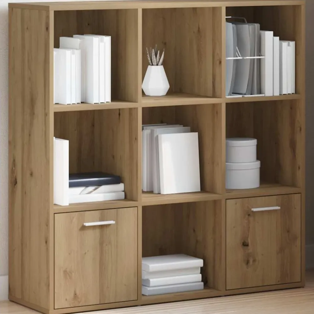 Boekenkast 98x29x97,5 cm bewerkt hout artisanaal eikenkleur>vidaXL Best