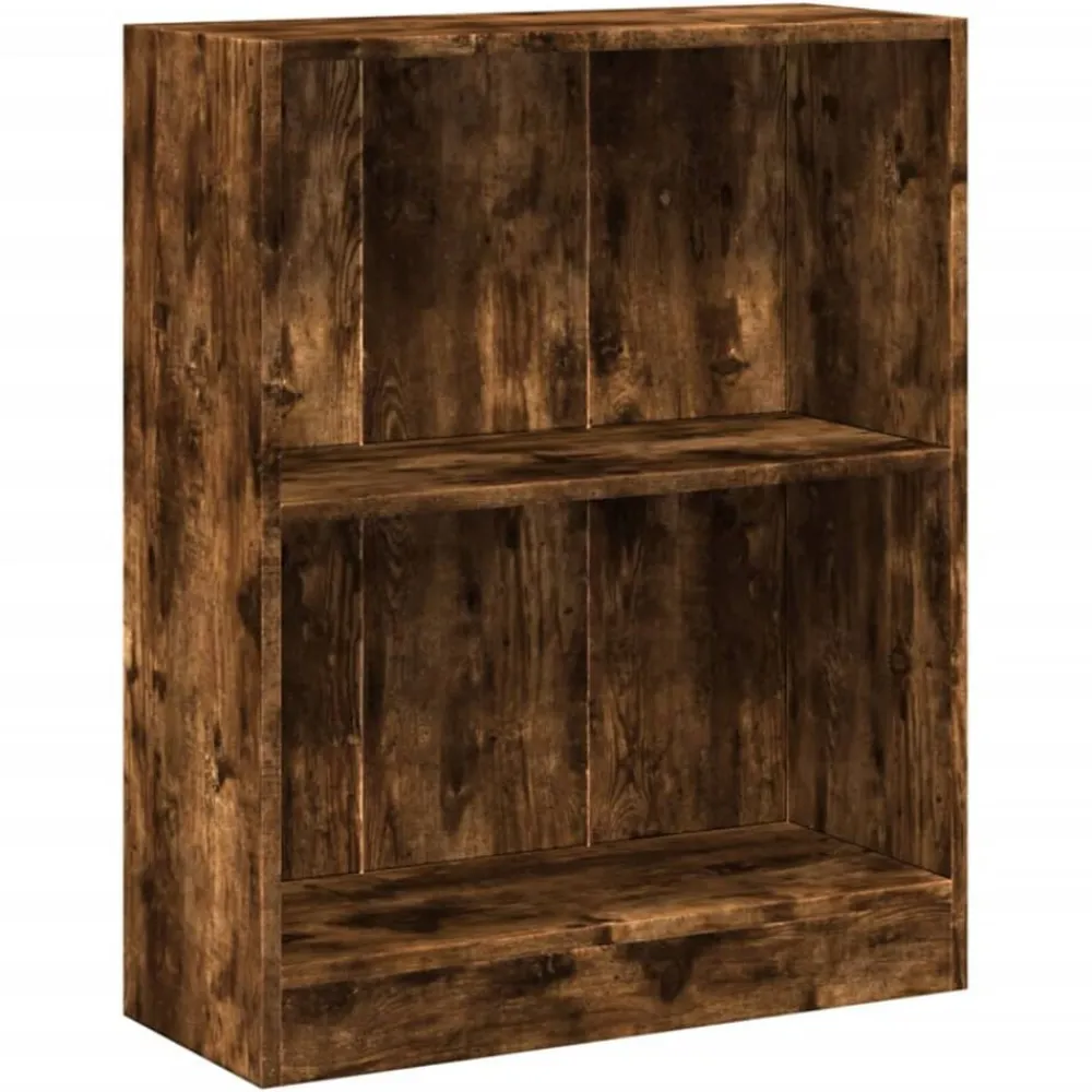 Boekenkasten & Wandplanken*vidaXL Boekenkast 60x24x76 cm bewerkt hout kleurig Gerookt eiken