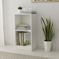 Boekenkasten & Wandplanken*vidaXL Boekenkast 40x24x75 cm bewerkt hout Wit