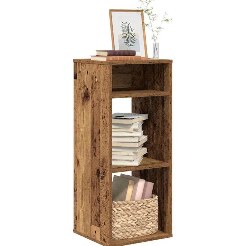 Boekenkasten & Wandplanken*vidaXL Boekenkast 34x31x80 cm bewerkt hout kleurig Oud hout