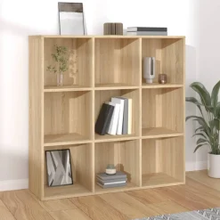 Boekenkasten & Wandplanken*vidaXL Boekenkast 98x29x97,5 cm bewerkt hout kleurig Sonoma eiken