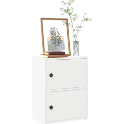 Boekenkasten & Wandplanken*vidaXL Boekenkast 40x24x52 cm bewerkt hout Wit