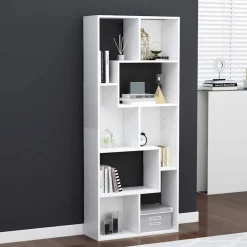 Boekenkasten & Wandplanken*vidaXL Boekenkast 67x24x161 cm bewerkt hout Wit