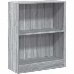Boekenkasten & Wandplanken*vidaXL Boekenkast 60x24x76 cm bewerkt hout eikenkleurig Grijs sonoma