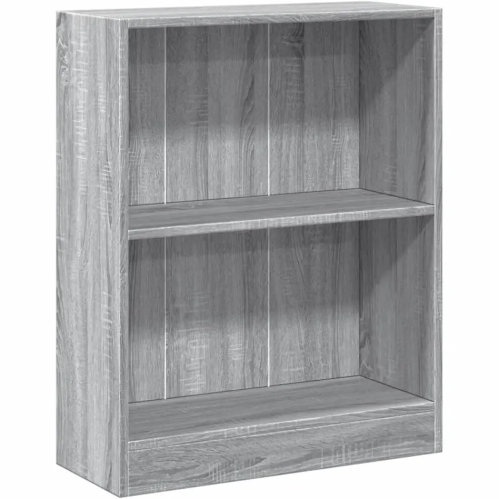 Boekenkasten & Wandplanken*vidaXL Boekenkast 60x24x76 cm bewerkt hout eikenkleurig Grijs sonoma