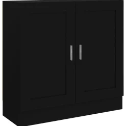 Boekenkasten & Wandplanken*vidaXL Boekenkast 82,5x30,5x80 cm bewerkt hout wit Zwart