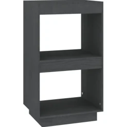 Boekenkasten & Wandplanken*vidaXL Boekenkast 40x35x71 cm massief grenenhout Grijs